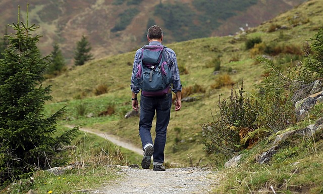 Man hiking on a journey - evangelism training