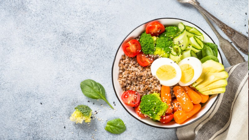 Eating healthy - spiritual health and physical fitness